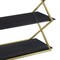 Armen Living Westlake 3-Tier Dark Brown Console Table with Brushed Gold Legs LCWLCNBRGLD - alternate 6